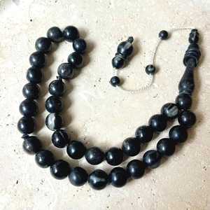 ลูกประคำทำมือคุณภาพสูง หรูหรา ทำจากเขาสัตว์  สลักโลโก้ได้  สัมผัสเหมือนจริง  ราคาถูก  เหมาะสำหรับฮัจญ์และอุมเราะห์  สไตล์เรียบง่าย - Product Image 2