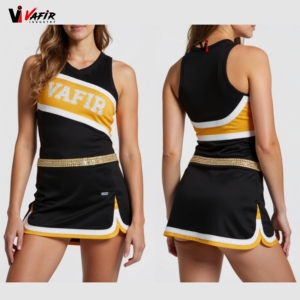 Ensembles d'uniformes de cheerleading imprimés sur mesure pour adultes unisexes, grandes tailles, avec logo personnalisé, tissu polyester et élasthanne - Product Image 5