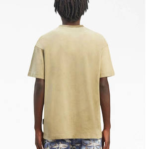 Camiseta Vintage de gran tamaño lavada con ácido para hombre, camiseta sólida de algodón, ropa de calle, Camisetas básicas, camisetas holgadas informales - Product Image 2