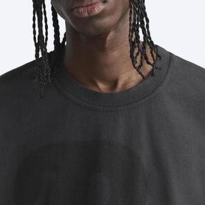 Camiseta de algodón puro en blanco personalizada al por mayor para hombres, camiseta lavada con ácido de la mejor calidad más vendida para hombres - Product Image 3