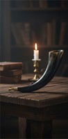Corne de Viking authentique faite à la main, écologique, légère, en corne de bœuf naturelle polie, design Art Déco, pour mariage, fête, extérieur