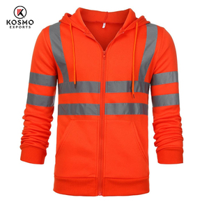 เสื้อแจ็คเก็ตนิรภัยสำหรับผู้ชาย ผ้าโพลีเอสเตอร์กันน้ำ สะท้อนแสง เหมาะสำหรับงานก่อสร้างในฤดูหนาว และงานรักษาความปลอดภัย - Product Image 4