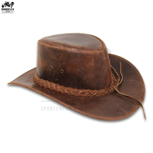 Sombreros de Cuero Vaquero de Nuevo Estilo, Bajo Pedido Mínimo, Más Vendidos, Color Personalizado, Producto Más Vendido - Product Image 3