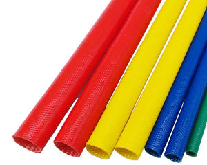 Silicone Rubber Coated Cable Wrap Motor Protector Sleeving Silicone Coating Fiberglass Wire Management Fiber <b>Glass</b> Wire Cable. - Product Image 3