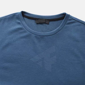 T-shirts à manches courtes en coton et polyester 100% pour hommes, conception de logo personnalisé, service OEM, vente en ligne à motifs solides - Product Image 4