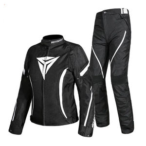 Qualité supérieure avec personnalisé votre propre logo en cuir de vachette deux pièces fermeture à glissière col rond combinaison de moto professionnelle - Product Image 1