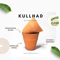 Cangkir Teh Kopi Klasik dari Tanah Liat Terakota India untuk Penggunaan Kafe, Ramah Lingkungan, Keramik Budaya Suku