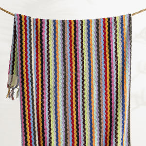 Toalla turca hecha a mano Multicolor pompón de lujo modelo Baño y juego de tamaños de mano Hammam Hamam. - Product Image 2