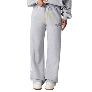 Colores Personalizados Otoño Invierno Conjunto Deportivo con Capucha para Mujer, Ecológico, 100% Algodón, Transpirable, Corte Holgado, Pantalones Joggers Sólidos - Product Image 5