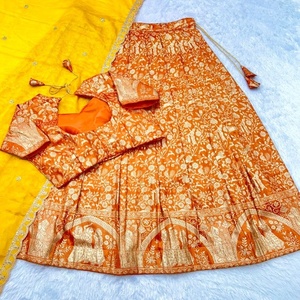 Hermoso tejido con bordado y trabajo de tejido Lehenga Choli Fabricante y proveedor de Surat - Product Image 1