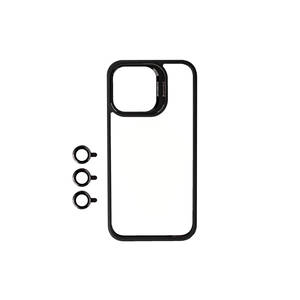 Funda Protectora Negra Netzy para iPhone 15 Pro Max con Protección de Cámara de Silicona TPU Antihuellas y Soporte Integrado - Product Image 1