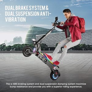 New Electric Scooter người lớn, 10.5 "/11" lốp xe, 800/6000 Wát động cơ E-Scooter lên đến 50/75 dặm phạm vi, tốc độ tối đa 31/55 <span class=keywords><strong>MPH</strong></span> - Product Image 5