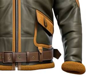 Chaleco de Cuero para Hombre Inland Industries, Tela de Lona Transpirable, Ropa Exterior Informal de Invierno, Cuello en V, Un Solo Botón, Talla Grande, 260g - Product Image 4