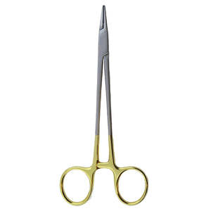 Portaagujas Manual de acero Portaagujas Mayo Hegar con fórceps de madera para uso médico - Product Image 4