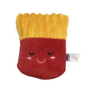 Paquete de almuerzo de comida rápida personalizado Pizza/patatas fritas diseñador de peluche de juguete para mascotas juguetes para perros chirriantes para mascotas - Product Image 4