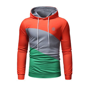 Sudaderas con Capucha para Hombre, Manga Larga, Color Sólido, Transpirables, de Secado Rápido, Algodón/Poliéster, Diseño Moderno, Teñido Liso, Digital - Product Image 1
