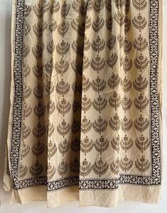 100% coton Jaipuri main bloc imprimé écharpe traditionnelle artisanale écharpe Boho Chic léger à la main doux coton écharpe - Product Image 3