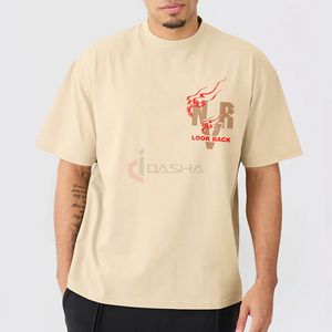 T-shirt surdimensionné pour hommes en gros 100% coton T-shirt d'été à impression numérique de haute qualité Streetwear décontracté Para Hombre - Product Image 2