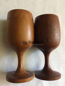 Tradebyd Gobelet en verre en bois écologique fabriqué à la main de style rustique pour une utilisation dans la cuisine moderne - Product Image 2