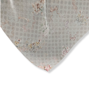 Serie Reiko, bufanda de algodón de manga corta, ajuste perfecto, atuendo informal diario para adultos, hiyab gris, impresión Digital, primavera de moda - Product Image 3