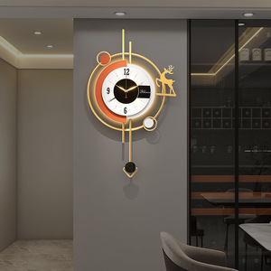 Mới Sáng Tạo Hiện Đại Không Khí Đồng Hồ Tường Ánh Sáng Đơn Giản E26 Cơ Sở Đèn Tường Với Điều Khiển Âm Thanh Cho Phòng Khách - Product Image 4