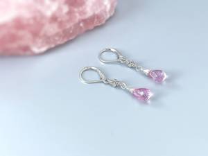ต่างหูพลอยบุษราคัมลึกสุดพิเศษคุณภาพสูง925อัญมณีต่างหูเงิน - Product Image 2