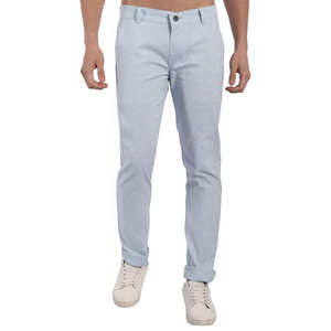 Pantalones Casuales de Corte Ajustado para Hombre, Diseño Liso Personalizable con Material de Algodón y Poliéster, Gran Venta con Logotipo Personalizado - Product Image 1