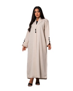 Nouvelle Abaya personnalisée, vêtements islamiques, robes pour femmes, grandes tailles, robe longue musulmane élégante à manches à volants, Abaya pour femmes - Product Image 1