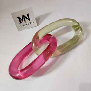 สร้อยคอเรซิ่นแบบวินเทจ สีผสม สไตล์พังก์ ดีไซน์กลวง ขนาดใหญ่ ทรงกลม ยาว  อะคริลิกเรซิ่น  งานศิลปะติดผนัง - Product Image 5