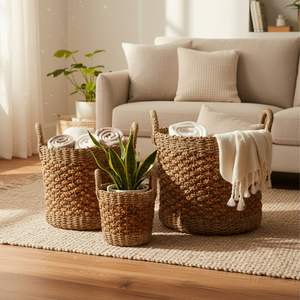 งานฝีมือจากเปลือกต้นกล้วย หญ้าทะเล และหวาย ยี่ห้อ CYHLYA - Product Image 3