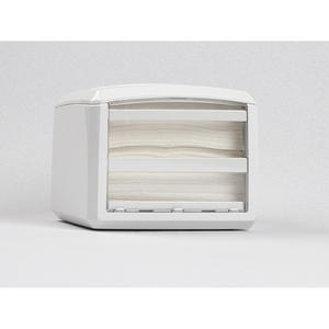 Porte-serviettes rectangulaire blanc 17x20cm en plastique ABS B2B - Product Image 1