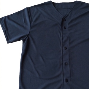 Maillots de baseball unisexes sur mesure de haute qualité, respirants, grande taille, en mesh, col en V, avec logo personnalisé - Product Image 3