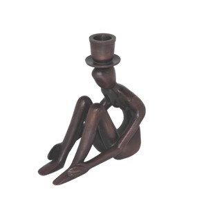Modern <b>art</b> home decor metal candle <b>stand</b> decorative tabletop Yoga Figurine Candle Holder Iron Tealight <b>Stand</b> Home Decoration - Product Image 6