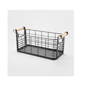 Cesta de Frutas, Artículos de Cocina, Metal, Hierro, Nueva Calidad, Cubo de Alambre Rústico Único, Hecho a Mano, Multifuncional, INDIA ART PLACE - Product Image 4