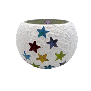 Ensemble de 2 bougeoirs votifs en verre design moderne avec plusieurs perles bougeoirs en mosaïque pour festival et décoration intérieure - Product Image 2