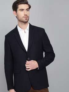 Abrigo Azul Marino Oscuro de Moda Masculina Fabricado en India para Bodas, Recepciones y Ceremonias Formales - Product Image 2