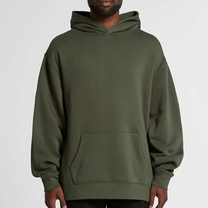 Sudadera con Capucha Extra Grande con Logotipo Personalizado para Hombre, Gruesa, Pesada, con Hombros Caídos, Básica de Invierno, 100% Algodón, Antiarrugas, Transpirable, Ropa Urbana - Product Image 2