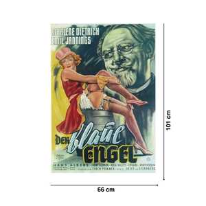 Affiche design Art Déco Blue Angel pour utilisation murale - Product Image 1