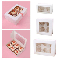 Haute Qualité Cupcake Macaron Donut Tarte Aux Fruits Gaufre Hamburger Boîte Petit Paquet En Carton Pour La Nourriture