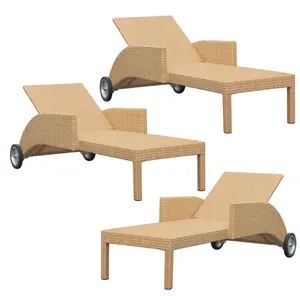 Lightweight Portable Beach Sun Lounger Outdoor personalizado pátio cadeira ao ar livre sofá com dossel fora mobília da porta