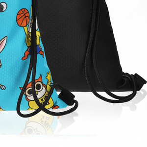 Sac à dos de sport Anime avec cordon de serrage Sac à cordon avec grande capacité Gym Swim Beach Sublimation Sacs à cordon - Product Image 4