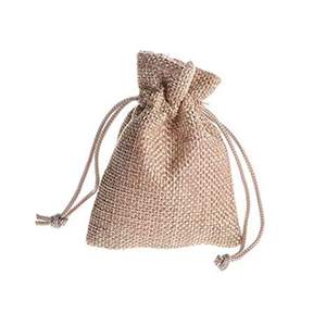 Medium Size Natural <b>Jute</b> Bags With Rope Knot Prime Quality Daily Usable <b>Sacks</b> Lightweight Grocery Shopping Use Handmade Product - Product Image 6