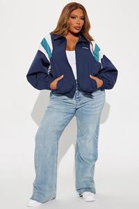 Chaquetas cortavientos de alta calidad para mujer, bloque de color, logotipo personalizado, entrenamiento físico, correr, ocio, deporte, chaqueta con cremallera completa - Product Image 2