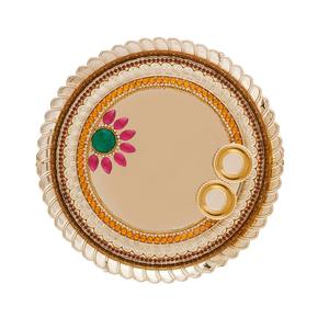Ganesh Chaturthi Pooja Assiette en Copperut Plateau d'événement de luxe écologique pour 100pcs - Product Image 6