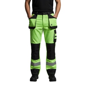 Wholesale Lightweight Cotton Unisex Clothing Hi Vis Safety Workwear Trousers Pants High Quality Customized Road Safety - Product Image 1