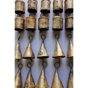 Handmade Rustic <b>Tin</b> Metal Craft Bells 20pcs 2 for Home Dcor Vintage Wholesale Decorative Bell Collection - Product Image 5