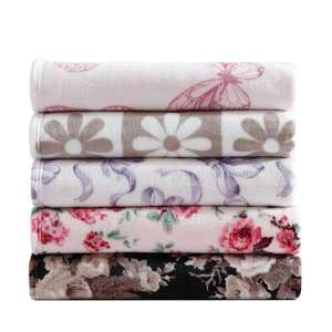 Super Soft Lightweight 100% Acrylic Eco-Friendly Printed Fleece <b>Throw</b> Blanket for Adults All-Season Use Winter Couch/Sofa <b>Beds</b> - Product Image 3