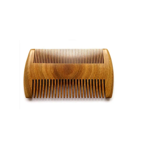 Peigne à cheveux classique en bois de santal naturel poli fait main, vert, format de poche, pour barbes longues/courtes, parfum aromatique, anti-statique, pour la maison - Product Image 1