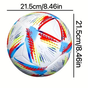Ballon de football en cuir PU de haute qualité, durable, dernière arrivée 2026, avec logo personnalisé disponible, fabrication au Pakistan, taille personnalisée - Product Image 4