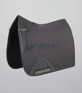 Soft <b>cushioned</b> breathable English saddle <b>pad</b> delivering durable quilted construction stability moisture control saddle <b>pad</b> - Product Image 1